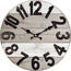 Drewniany zegar ścienny Vintage wood, śr. 34 cm