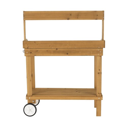 Gartenarbeitstisch Bardy, braun, 94 x 49 x 120 cm