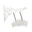 Obesna litina napis Welcome 27,5 x 26 cm, bela