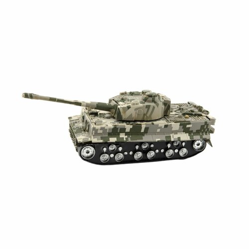 Teddies Tank na batérie so zvukom a svetlom Tiger, 25 cm