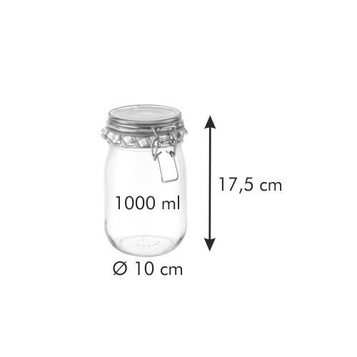 Tescoma DELLA CASA csatos befőttes üveg, 1000 ml, 1 l termék 2. képe