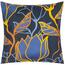 Bellatex Kissenbezug Blume dunkelblau, 40 x 40 cm
