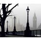 Fototapeta XXL Londyn we mgle 360 x 270 cm, 4 części