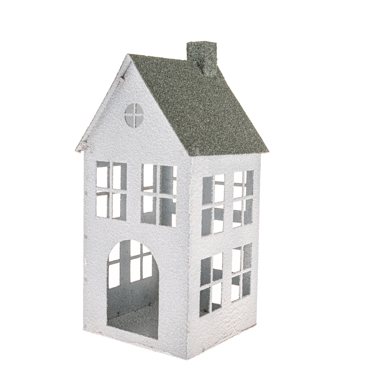 Metalowy świecznik Green House, 11,5 x 11,5 x 29cm, 29 cm