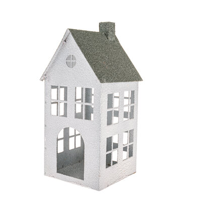 Kovový svietnik Green House, 11,5 x 11,5 x 29 cm