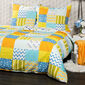Lenjerie de pat bumbac creponat 4Home Patchwork  blue, 140 x 200 cm, 70 x 90 cm
