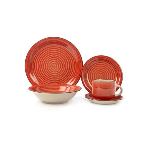 Banquet 30-delni jedilni set Spiral Red