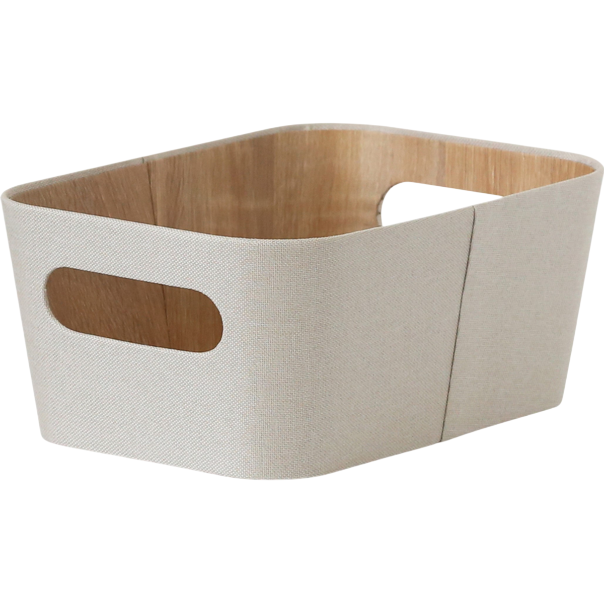 Kitchisimo Set 2 úložných košíkov 26 × 18 × 11 cm, krémová