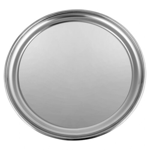 Serviertablett aus Edelstahl Shiny, D. 33 cm