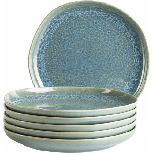 Mäser Súprava dezertných tanierov Cordelia Atacama Green Textura 22 cm, 6 ks
