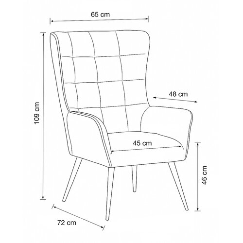 Fotel relaksacyjny 315 GRN2, turkusowy