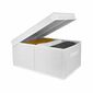 Compactor Wos összecsukható tároló kartondoboz,30 x 43 x 19 cm, fehér