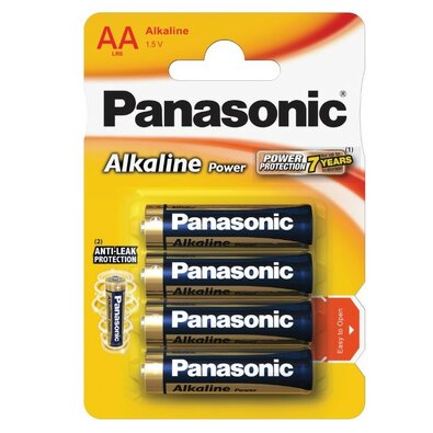 Set baterii alcaline Panasonic LR6APB/4BP, 4 buc