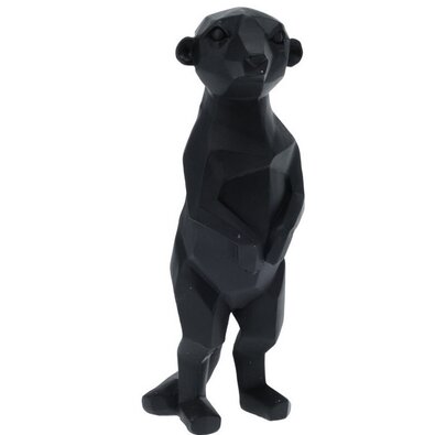 Dekoracija geometrijska Surikata, 27 cm, črna