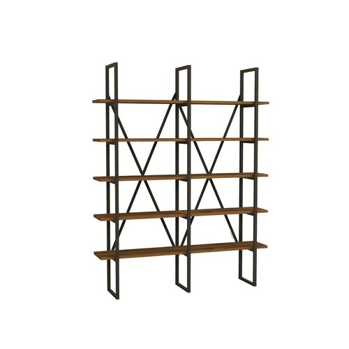 Regał Burgaz Black and Walnut