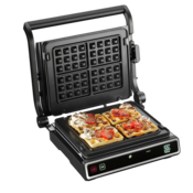 Concept GE3550 kontaktgrill hőmérsékletmérővel és gofrilapokkal