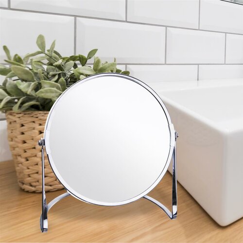 Orion kozmetično ogledalo s stojalom Duo, premer17 cm