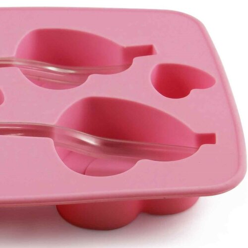 Toro Szív Szilikon jégkocka forma szívószállal