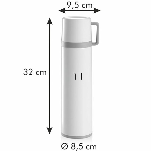 Tescoma Thermosflasche mit Becher CONSTANT  CREAM, 1 l