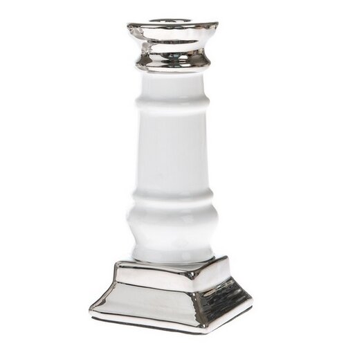 Porcelanový svečnik Column bel, 4 x 16 x 3 cm,mešana vrsta