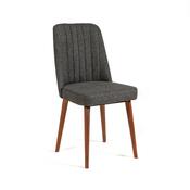 Scaun de sufragerie Vina Anthracite and Walnut