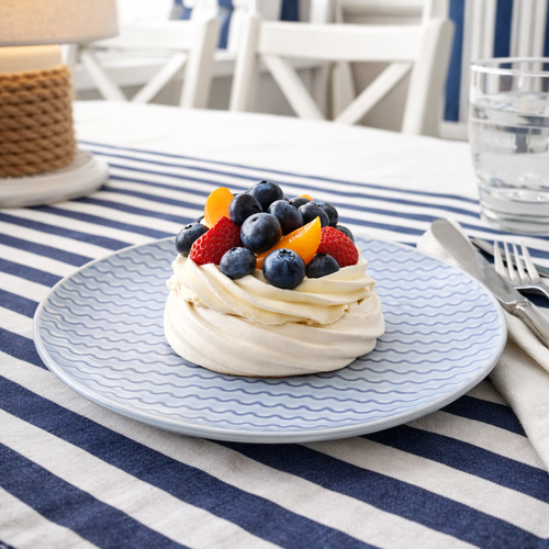 Steingut-Dessertteller Ripples, 21 cm