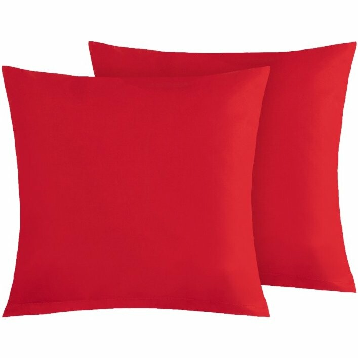 Bellatex Bavlněn&eacute; povlaky na pol&scaron;t&aacute;ř červen&aacute;, 40 &times; 40 cm, 2 ks, 40 x 40 cm