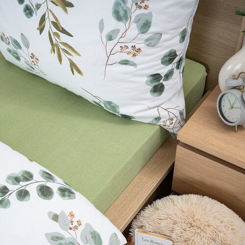 Cearceaf de pat 4Home, din bumbac fin, verde, 160 x 200 cm