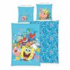 Lenjerie de pat din bumbac Herding Spongebob, 135x 200 cm, 80 x 80 cm