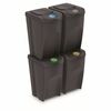 Kosz za sortirane odpadke Sortibox 35 l, 4 kos,siv