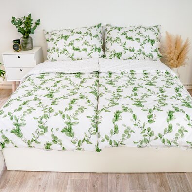 Stanex Bombažno posteljnina Eukalyptus obojstranski, 140 x 220 cm, 70 x 90 cm