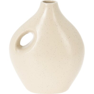 Porcelanska vaza Rhonda krem, 16 x 20 x 8,5 cm