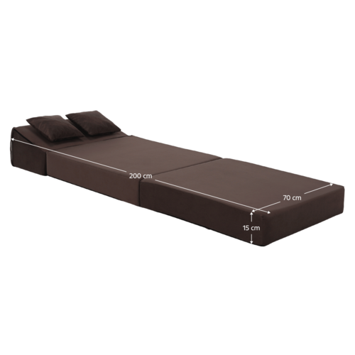 Scaun pliant/saltea PELOS, maro