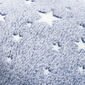 4Home Decke Soft Dreams Stars leuchtend Blau, 150 x 200 cm