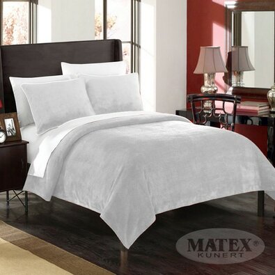 Matex Prehoz na posteľ Montana svetlosivá, 170 x 210 cm