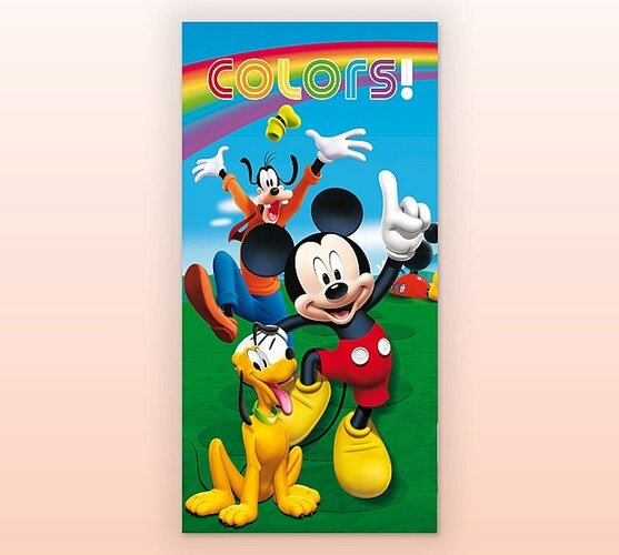 Dětská osuška Mickey Mouse, 70 x 130 cm