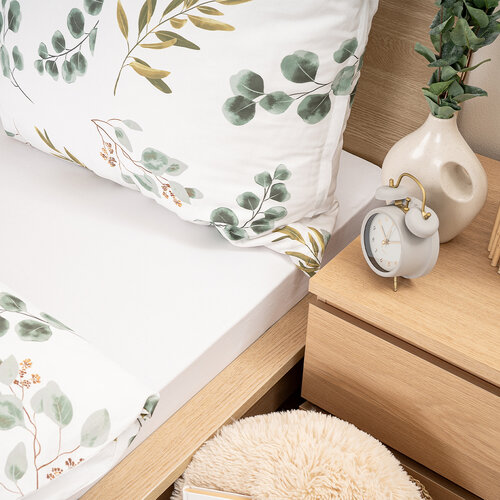 4Home jersey prestieradlo biela, 160 x 200 cm