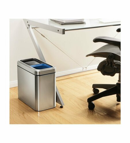 Simplehuman Koš za smeti za ločeno zbiranjeodpadkov 20 l, srebrna