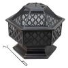 Cattara 13008 Ognjišče s pokrovom Hexagon, 60,5 x70 x 62,5 cm
