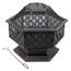 Cattara 13008 Ognjišče s pokrovom Hexagon, 60,5 x70 x 62,5 cm