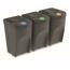 Mülltrennsystem Sortibox 35 L, 3 Stück, grau