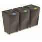 Mülltrennsystem Sortibox 35 L, 3 Stück, grau