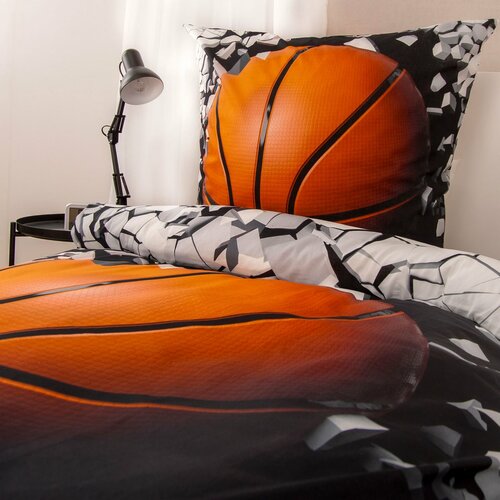 Lenjerie de pat din bumbac Herding Basketball, 135x 200 cm, 80 x 80 cm
