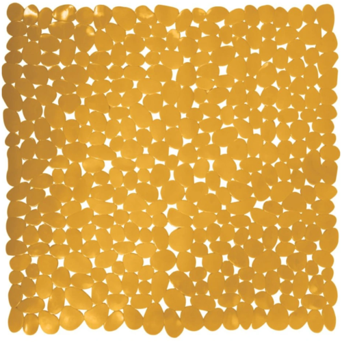 Spirella Protišmyková podložka do sprchy GALETS, žltá, 53 x 53 cm