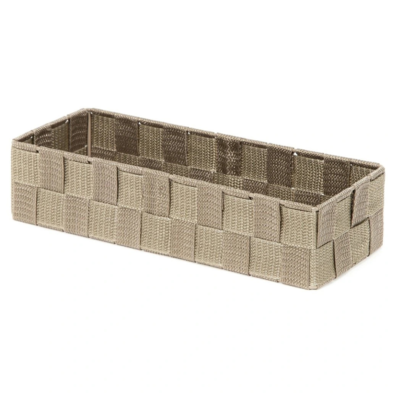 Compactor Úložný organizér do zásuvky L TEX, 30 x 12 x 7 cm, taupe