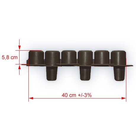 Záhradné palisáda Hnedá 2,4 m,