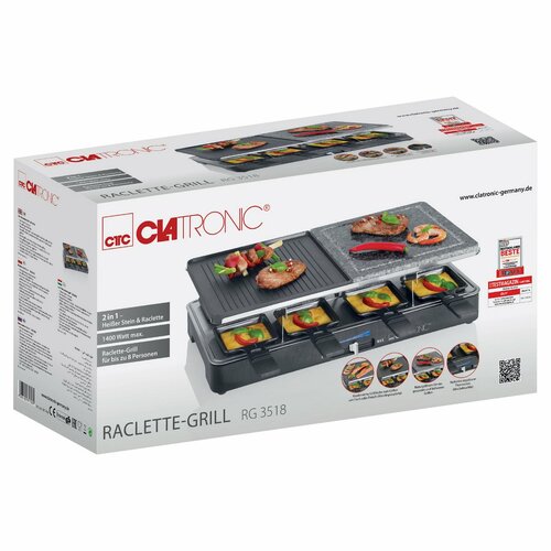 Clatronic RG 3518 raclette gril 3v1