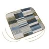 Bellatex Sitzkissen EMA glatt Fliese blau-grau, 40 x 40 cm