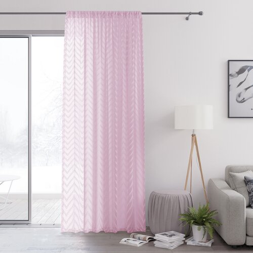 Restilo Фіранка Molisa Eyelets рожевий, 140 x 250 см