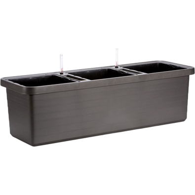 Plastia Samozavlažovací truhlík Berberis TRIO, antracit
